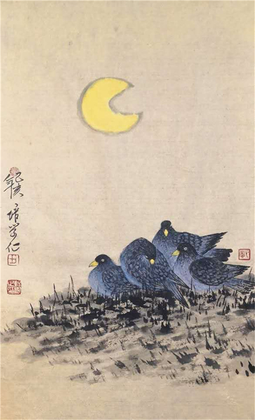 品读当代著名画家田培学的写意花鸟画