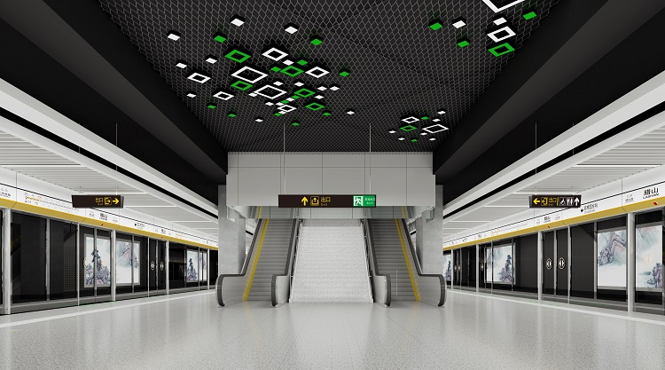 济南地铁2号线19座地铁站全景图来袭