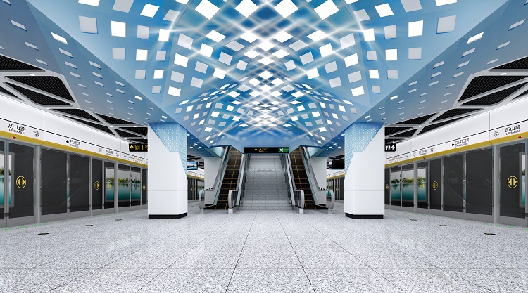 济南地铁2号线19座地铁站全景图来袭