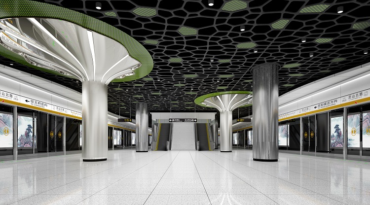 济南地铁2号线19座地铁站全景图来袭