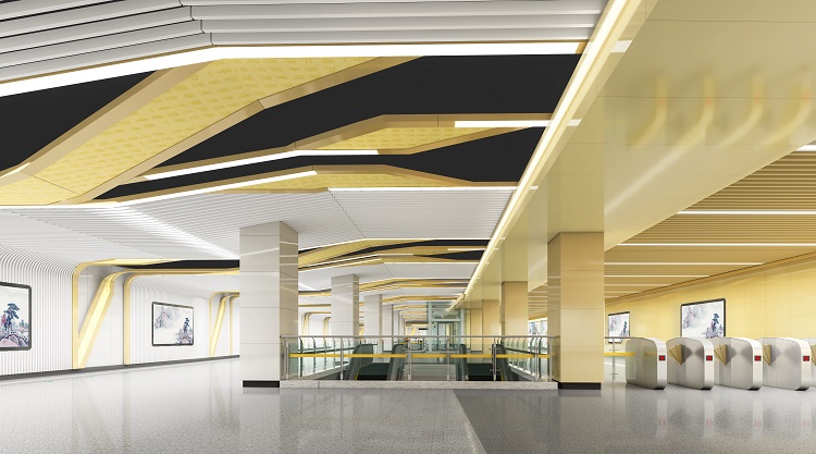 济南地铁2号线19座地铁站全景图来袭