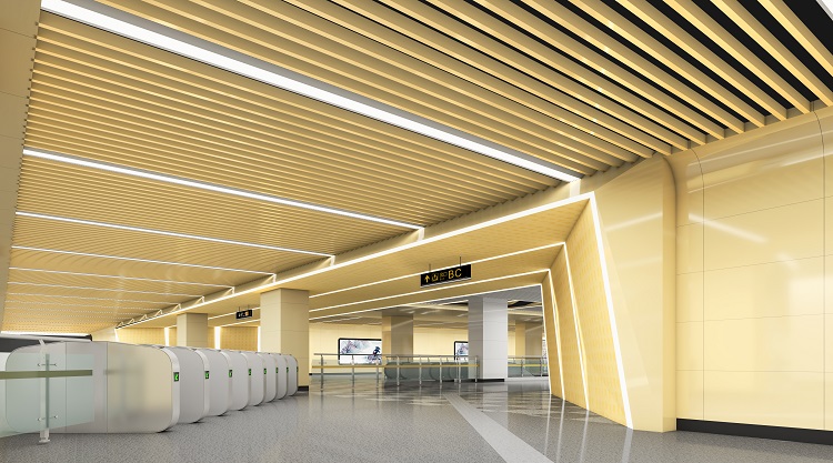 济南地铁2号线19座地铁站全景图来袭