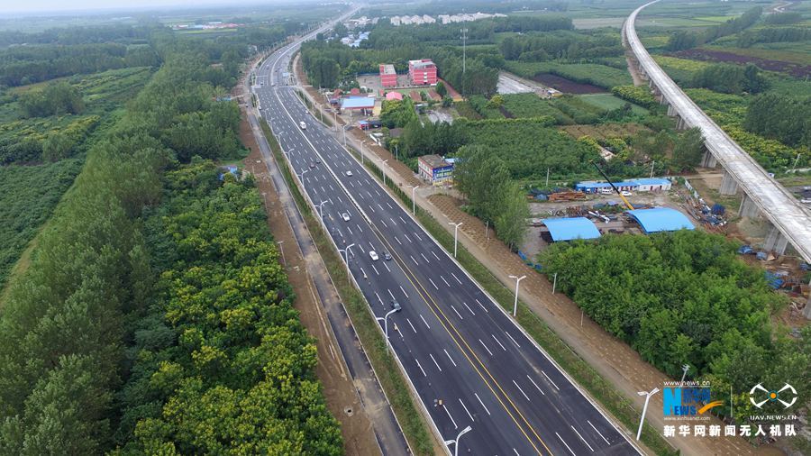 【轮播图】河南许昌：许鄢城际快速通道建成通车