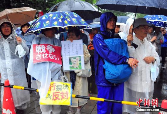 日本反對安保法母親團體召開記者會發聲