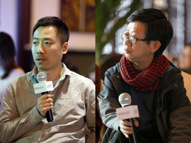 非虚构主题对话嘉宾:杜强,关军(从左至右)
