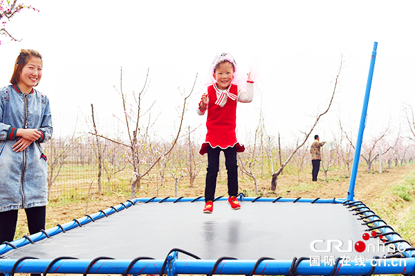 【供稿待审】深州市15万亩桃林桃花盛开成为市职业学校学生户外写生的好去处（江山专题 实时报道）