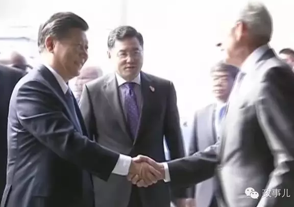 访美期间，与习近平距离最近的六个人