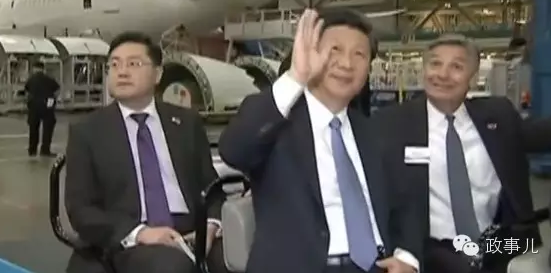 访美期间，与习近平距离最近的六个人