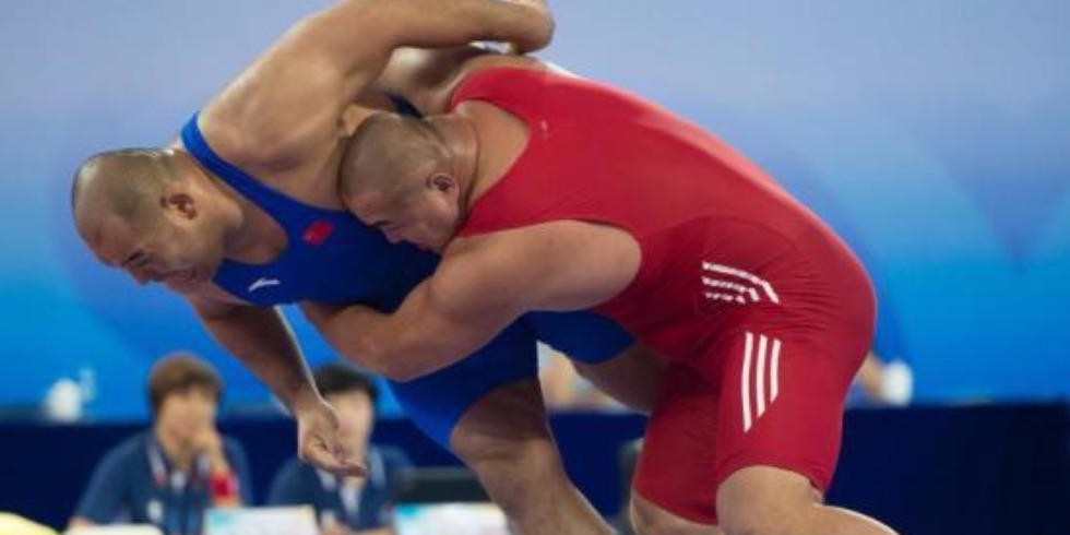 天津全运会摔跤比赛 肖棣夺男子古典式98公斤级金牌