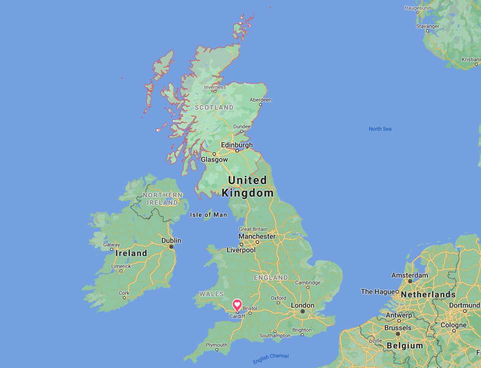 英国北海地图图片