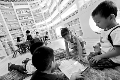 京城幼兒園涌現小小圖書館