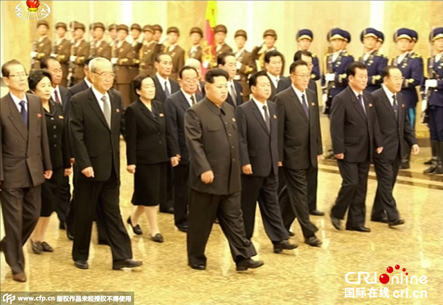 朝鲜劳动党成立70周年 金正恩参谒锦绣山太阳宫