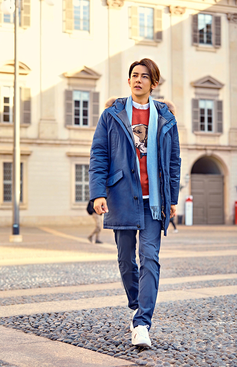 汪东城旅行写真曝光 简单随性演绎早春舒适风