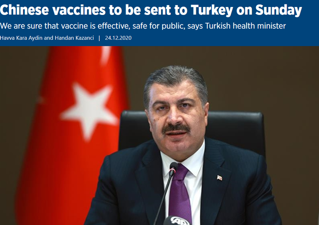 Nếu lo vắc-xin Trung Quốc có vấn đề thì có thể lựa chọn không tiêm, nhưng đừng làm người ta hiểu lầm, vì đây là chuyện quan trọng liên quan đến tính mạng!_fororder_土耳其科兴疫苗2