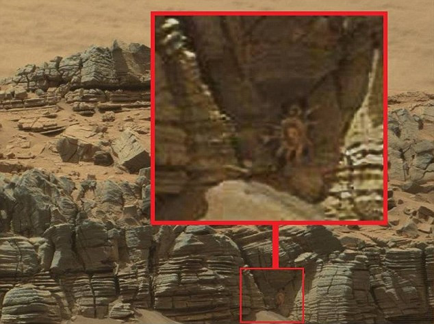 UFO粉絲稱在火星上發現巨大佛像