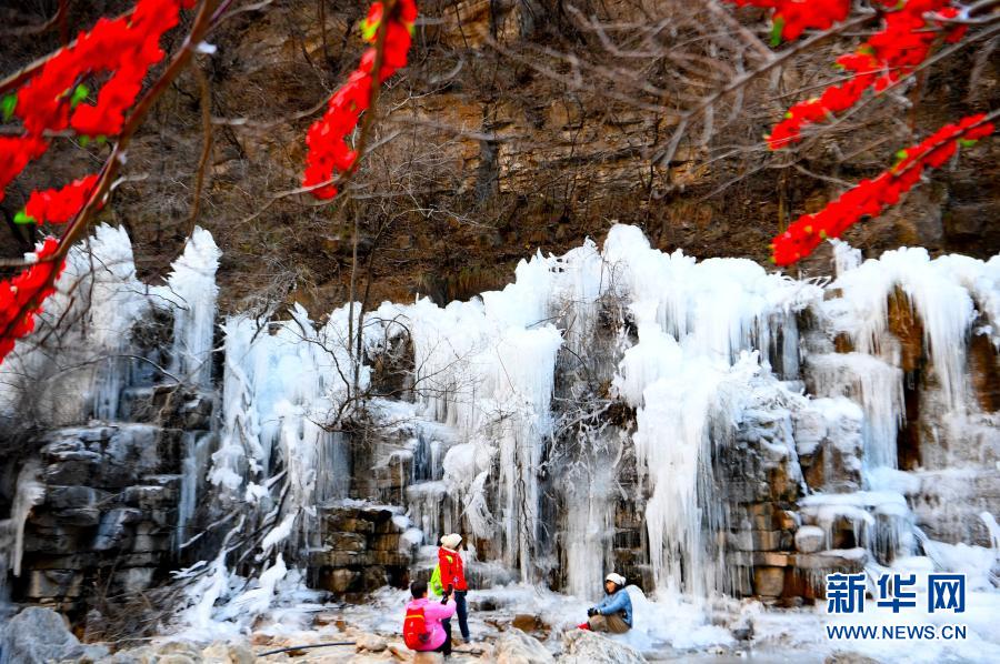 焦作云台山：冬日冰瀑美