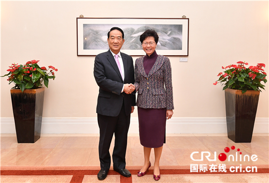 香港特区行政长官林郑月娥与亲民党主席宋楚瑜会面