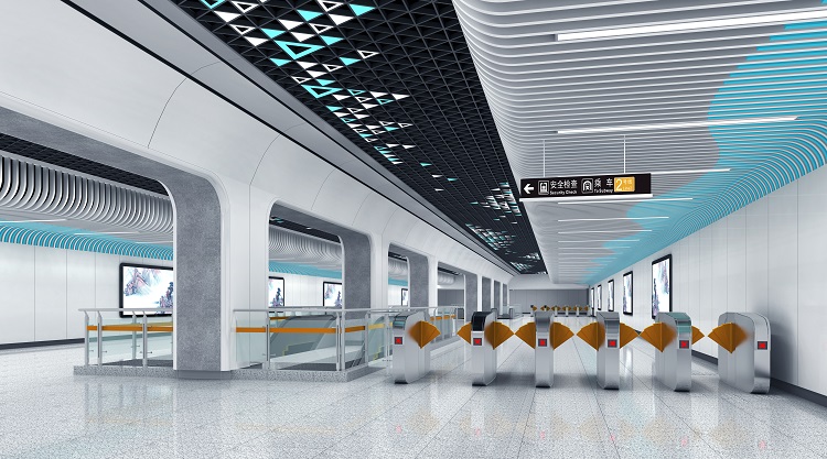 济南地铁2号线19座地铁站全景图来袭