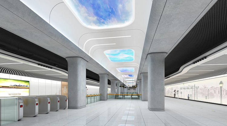 济南地铁2号线19座地铁站全景图来袭