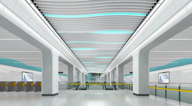 济南地铁2号线19座地铁站全景图来袭