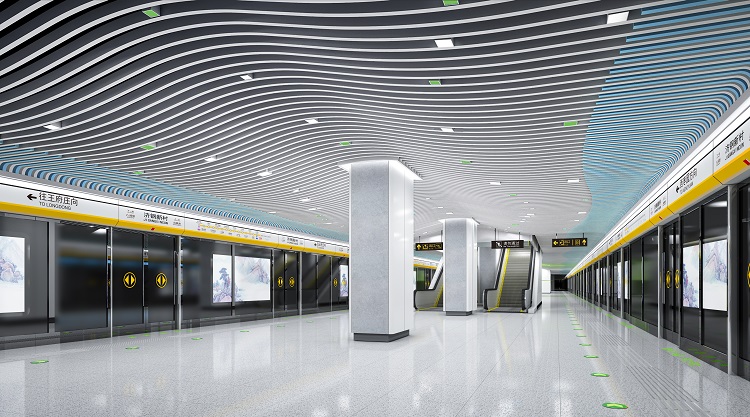 济南地铁2号线19座地铁站全景图来袭