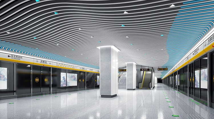 济南地铁2号线19座地铁站全景图来袭