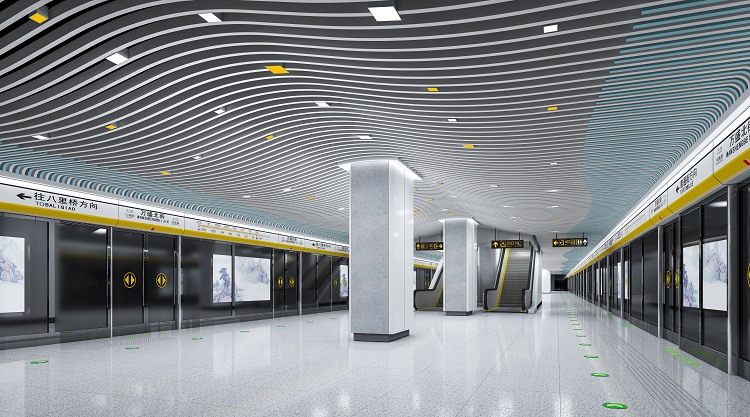 济南地铁2号线19座地铁站全景图来袭