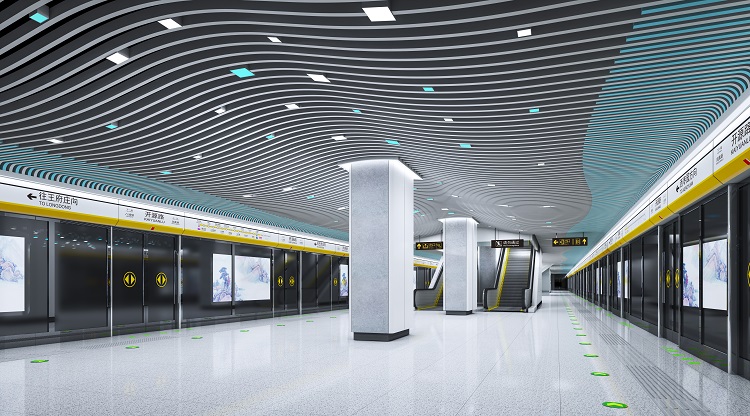 济南地铁2号线19座地铁站全景图来袭