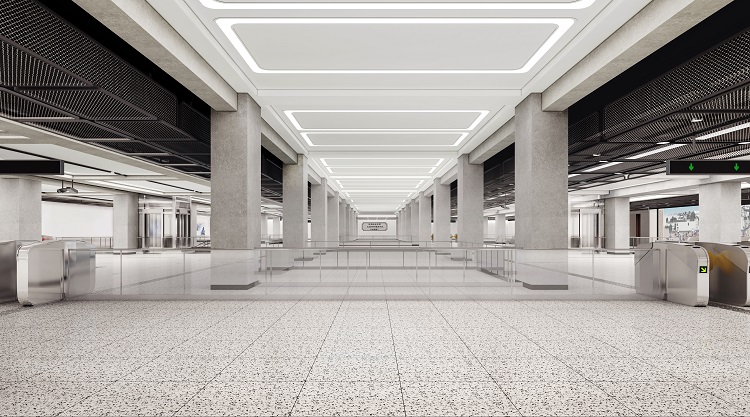 济南地铁2号线19座地铁站全景图来袭