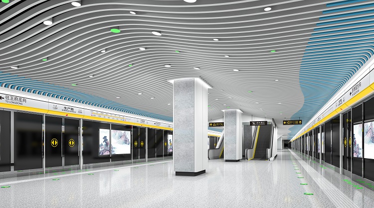 济南地铁2号线19座地铁站全景图来袭