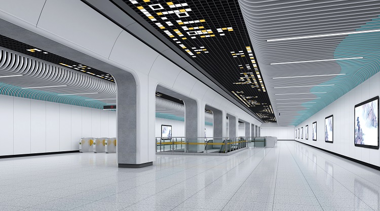 济南地铁2号线19座地铁站全景图来袭