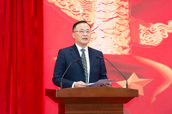 反映问题更便捷 “自贡人大代表”履职APP上线_fororder_2自贡市人大常委会党组书记、主任谭豹讲话（摄影-廖志全）