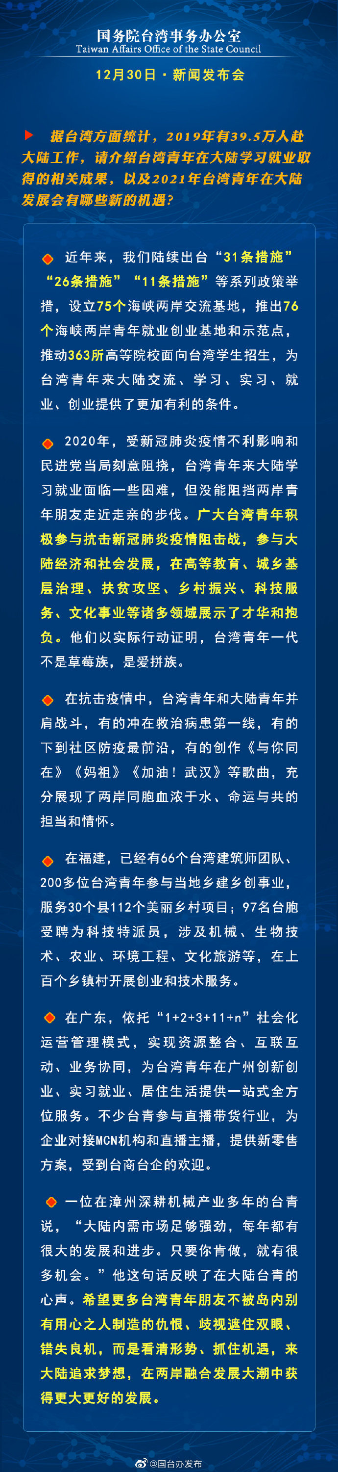 国务院台湾事务办公室12月30日·新闻发布会_fororder_5