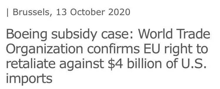 还没完？！持续17年 美欧航空补贴纷争上新番：为何法德首当其冲