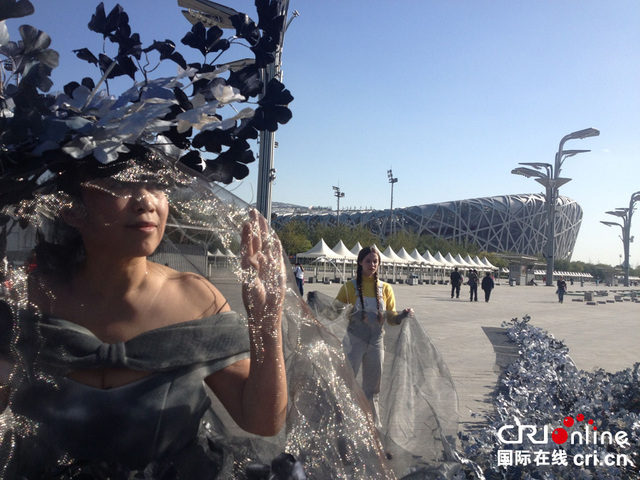 艺术家孔宁最新环保行为艺术在鸟巢展出 艺术家孔宁最新环保行为艺术在鸟巢展出