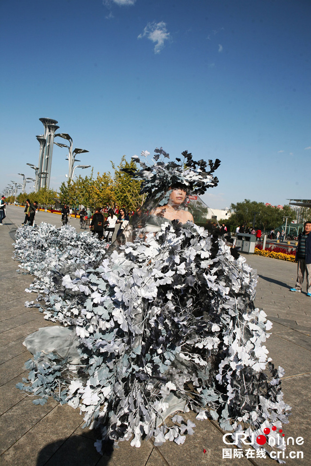 艺术家孔宁最新环保行为艺术在鸟巢展出 艺术家孔宁最新环保行为艺术在鸟巢展出