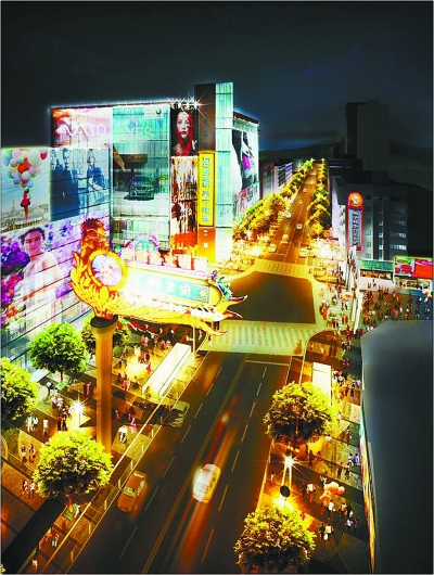 （房产图文）江苏南京市湖南路构建“夜经济”新地标