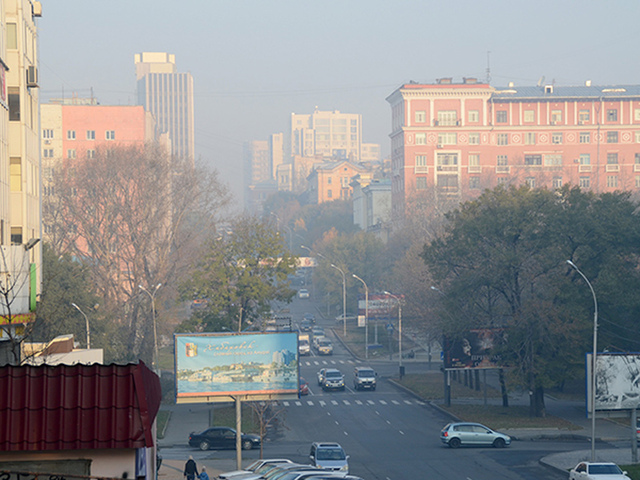 俄方称黑龙江省焚烧干草致远东城市烟雾弥漫