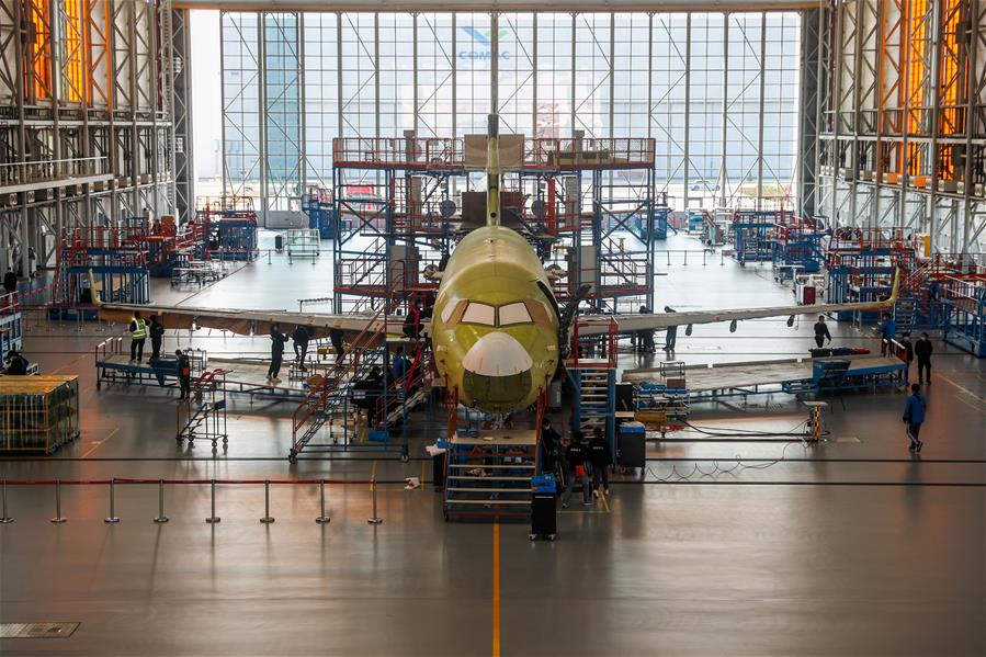 ARJ21飞机生产线复工复产