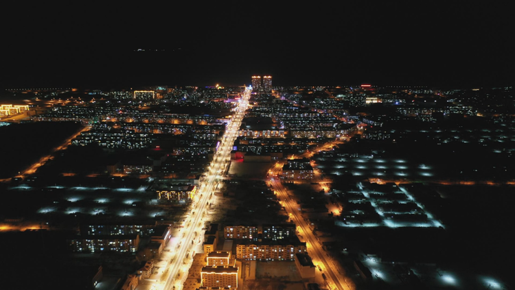 逊克县夜景 供图 逊克县融媒体中心