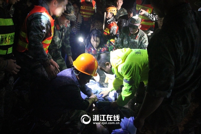 浙江丽水发生山体滑坡 已造成4人遇难33人失踪