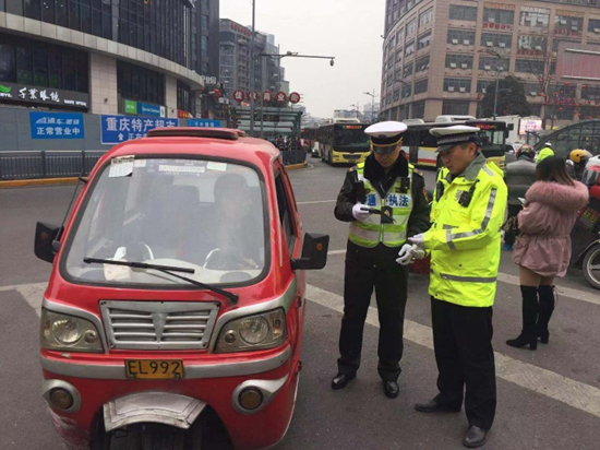【法制安全】重慶江北警方開展城區機動車綜合整治行動
