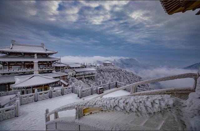 隨州大洪山變成絕妙冰雪世界