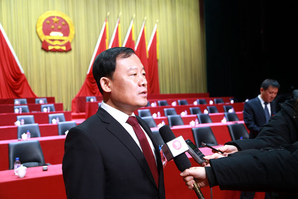   延吉市人民政府副市长金昌律接受媒体采访 供图 延吉市委