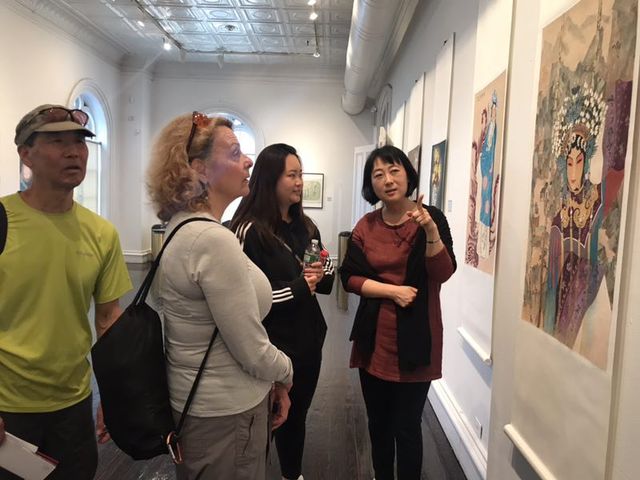 春暖花开——沈舒工笔重彩画展纽约举办