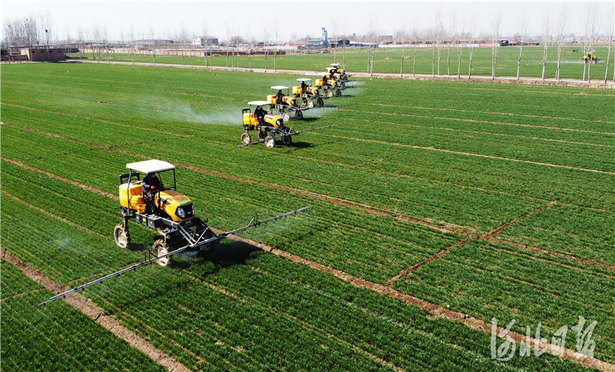 河北石家莊:現代農機助力春耕