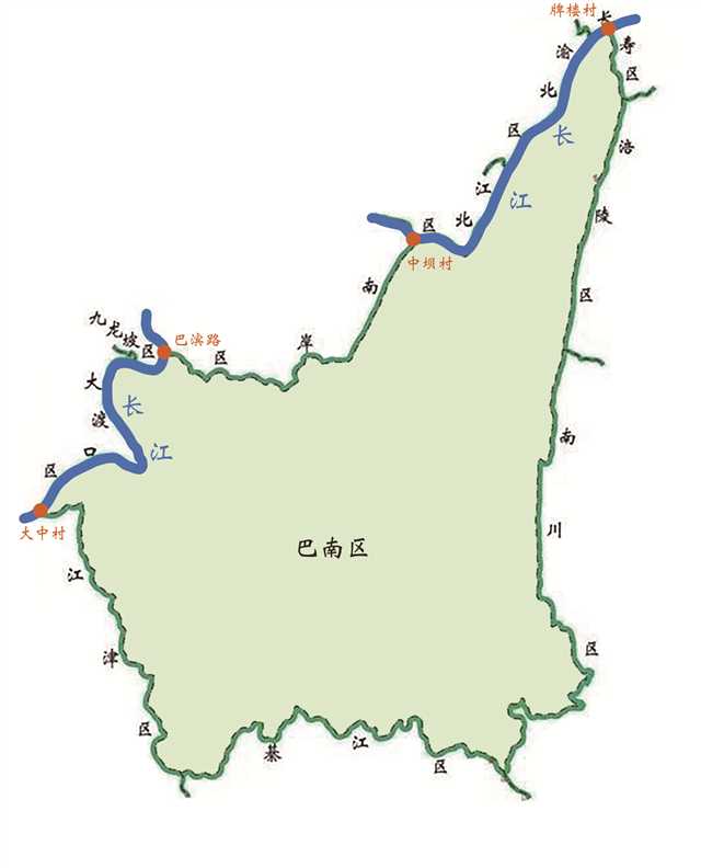 万里长江来到重庆,60公里黄金水道过境巴南,在巴南1825平方千米