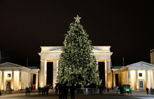 全球开启圣诞模式 各地广场圣诞树美轮美奂