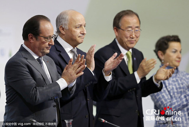 巴黎气候大会通过全球气候变化新协议