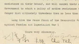 毛澤東署名英文信件倫敦拍賣 以90萬美元成交